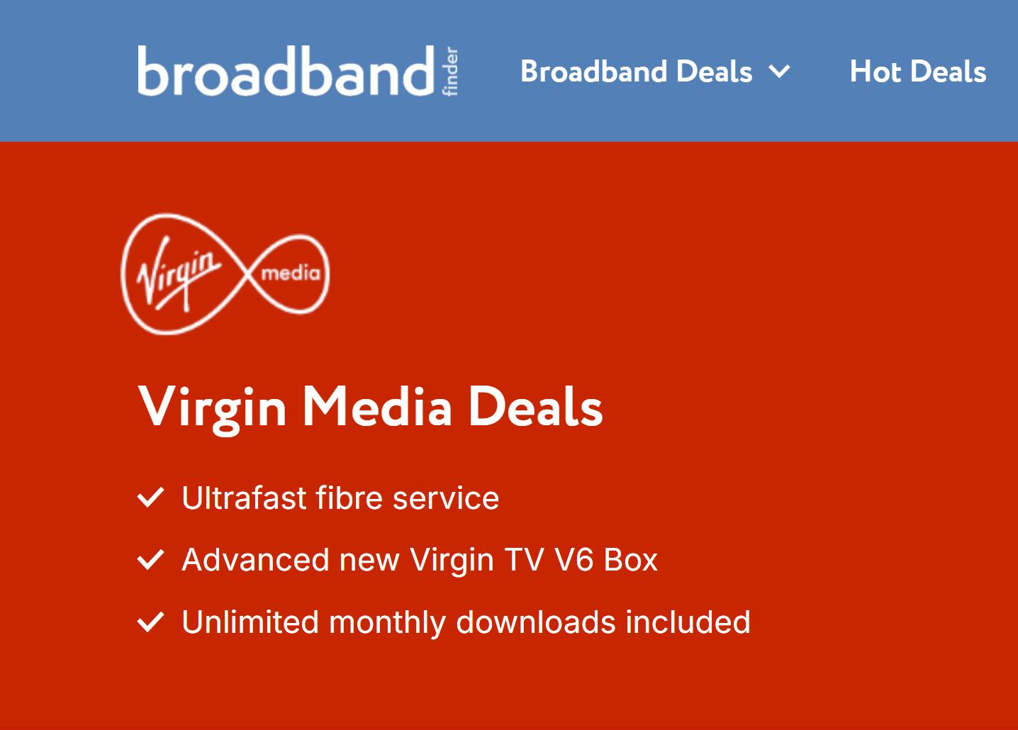 Virgin Media Broadband deals | Compare with Broadband Finder - Virgin Media Deals For Existing Customers Uk